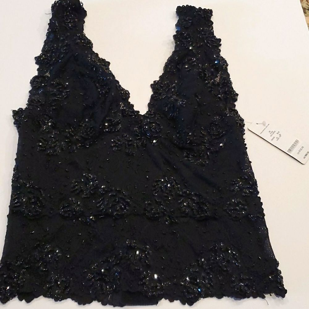 Beaded lace top